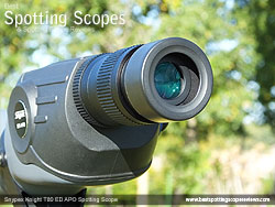 Twist-up Eyecup on the Snypex Knight T80mm ED APO Spotting Scope