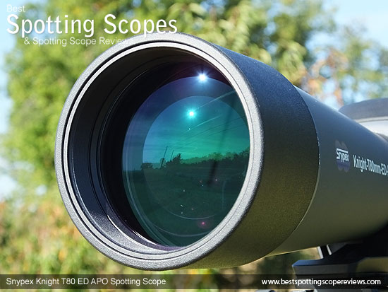 80mm objective lens on the Snypex Knight T80mm ED APO Spotting Scope