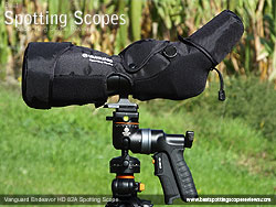 Rain Cover on the Vanguard Endeavor HD 82A Spotting Scope