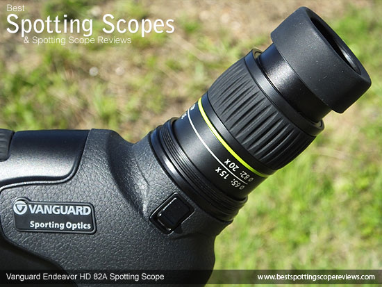 Eyepiece on the Vanguard Endeavor HD 82A Spotting Scope