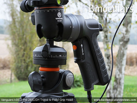 Shutter Release Trigger on the Vanguard GH-300T Pistol Grip